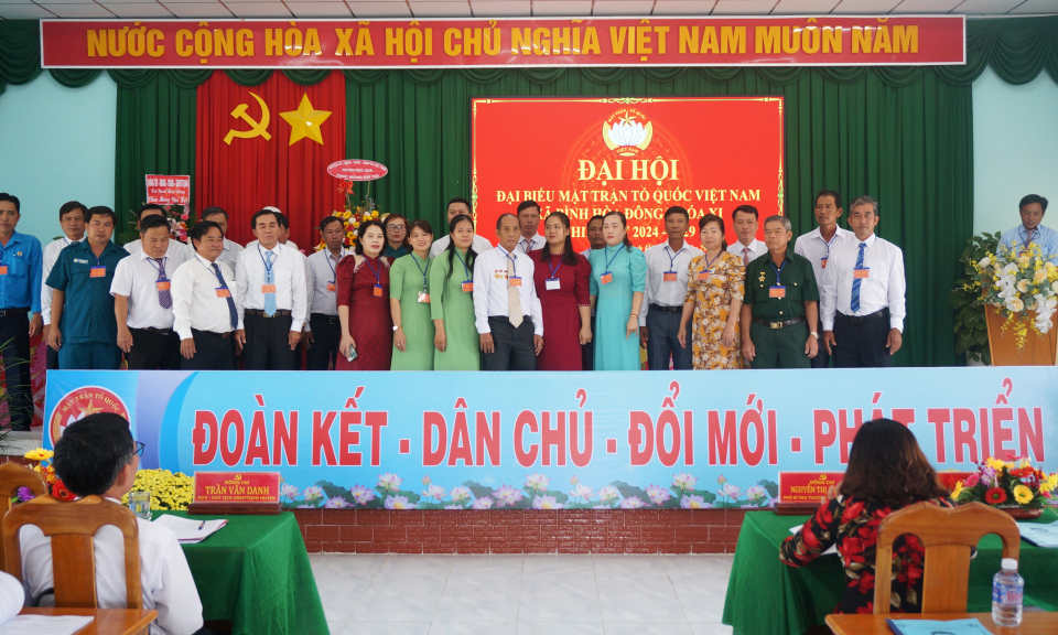 Xã Bình Hòa Đông, huyện Mộc Hóa tổ chức Đại hội Đại biểu UB MTTQ VN nhiệm kỳ 2024 - 2029