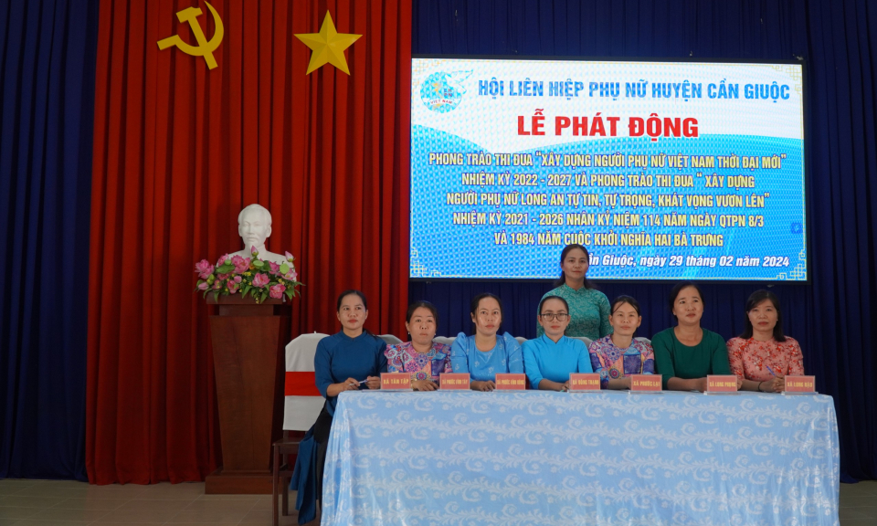 Cần Giuộc: Hội LHPN huyện phát động phong trào thi đua năm 2024