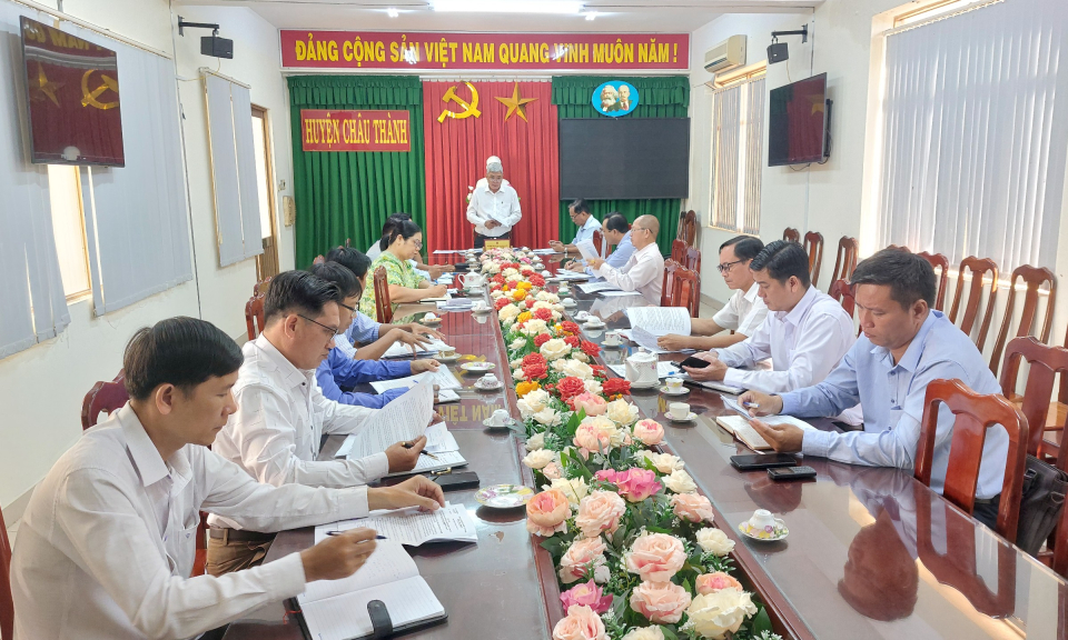 Huyện Châu Thành phấn đấu hoàn thành 2 chương trình trọng điểm 