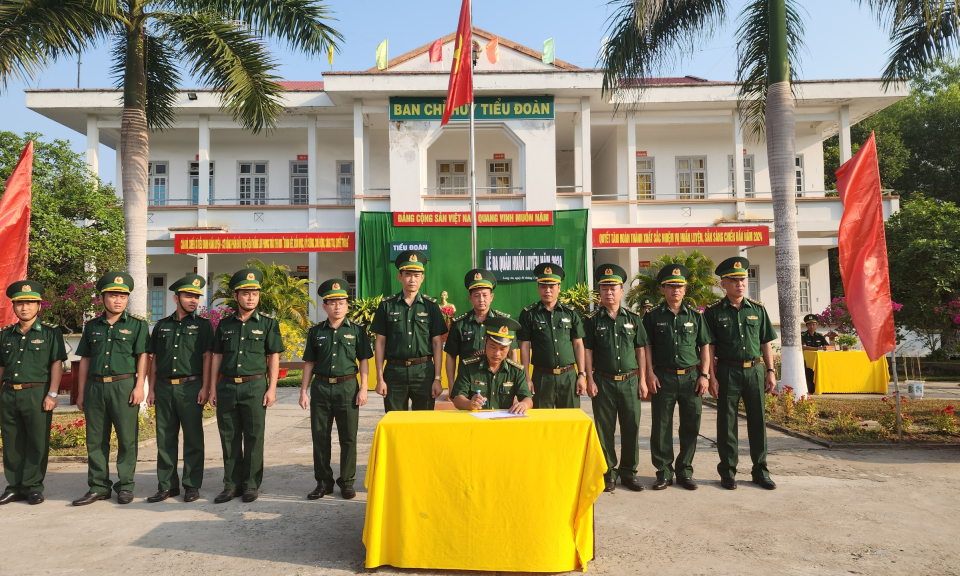 Bộ đội Biên phòng Long An ra quân huấn luyện năm 2024