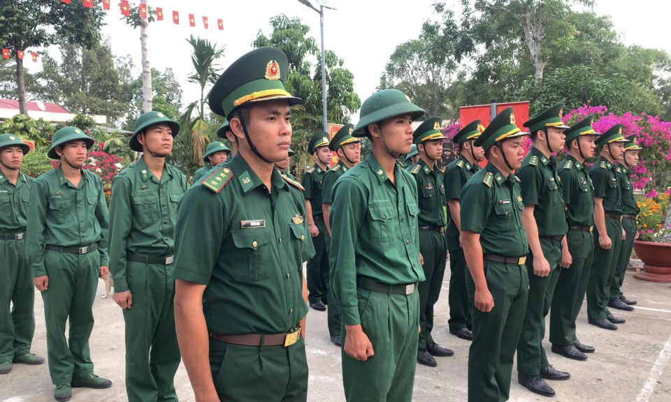 Đồn Biên phòng Sông Trăng tổ chức Lễ ra quân huấn luyện năm 2024