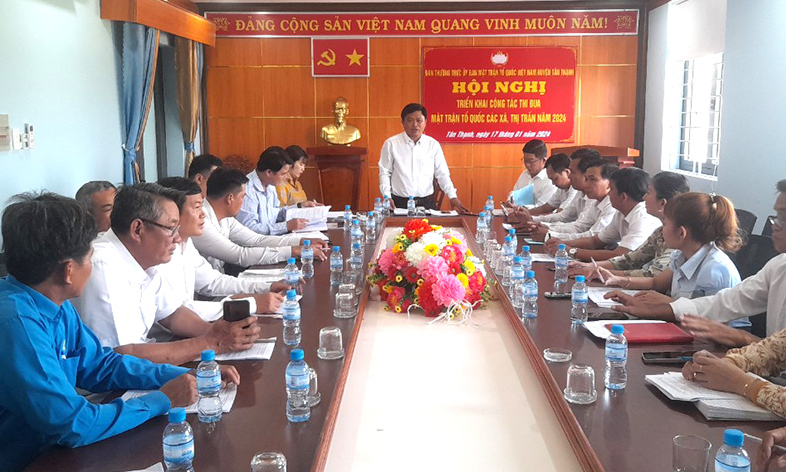UB.MTTQVN huyện Tân Thạnh triển khai công tác thi đua năm 2024