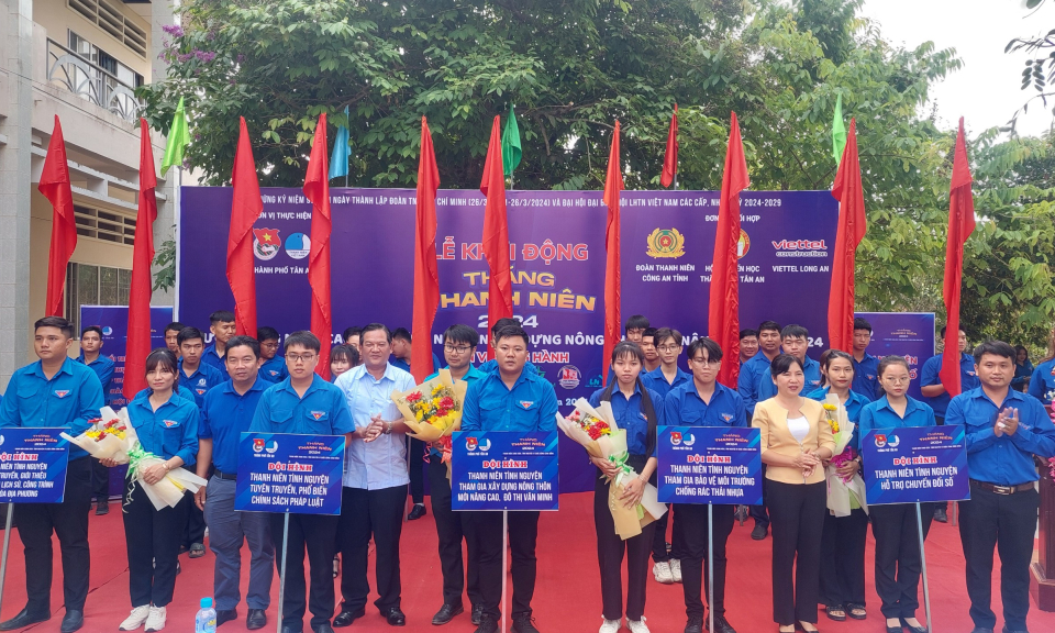 Thành phố Tân An khởi động Tháng Thanh niên 2024