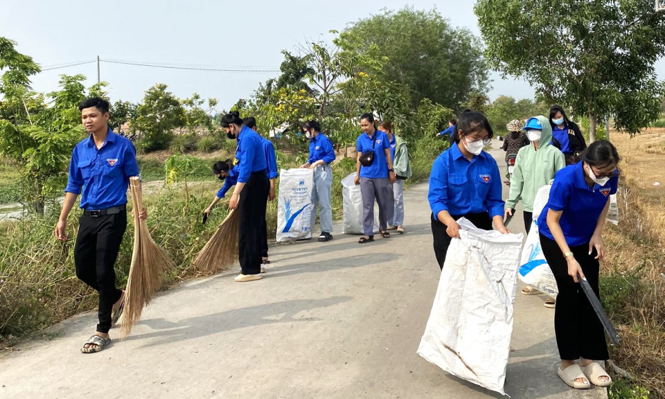 Cần Đước sôi nổi hoạt động Tháng Thanh niên tình nguyện vì cộng đồng 