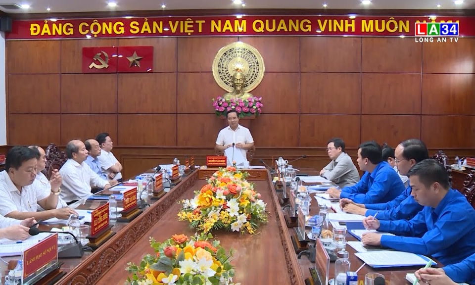 Ban Thường vụ Tỉnh ủy làm việc với Ban Thường vụ Tỉnh đoàn 