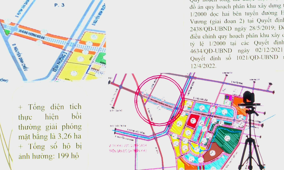 Thành phố Tân An thông tin dự án  đường Hùng Vương giai đoạn 2