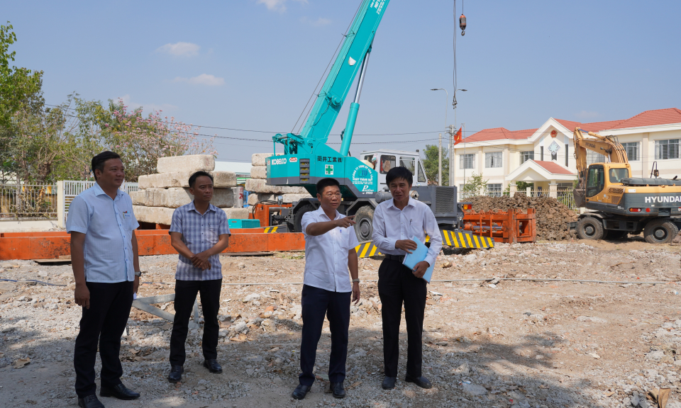 Tân Trụ chuẩn bị khởi công  xây dựng trường THCS Nguyễn Văn Bộ