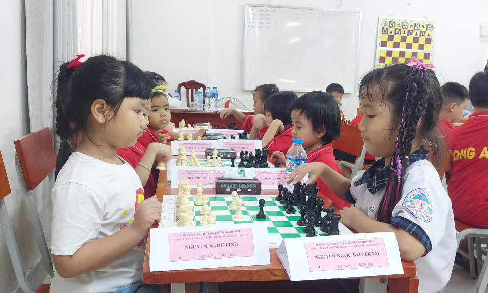 Thành phố Tân An tổ chức giải vô địch cờ vua các nhóm tuổi 