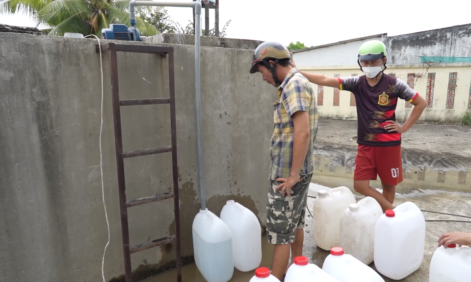 Tập trung cấp nước sinh hoạt cho người dân tại Đồng bằng sông Cửu Long