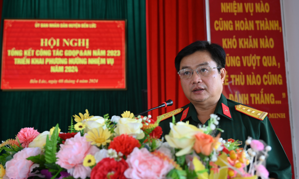 Bến Lức tổng kết công tác giáo dục quốc phòng và an ninh năm 2023