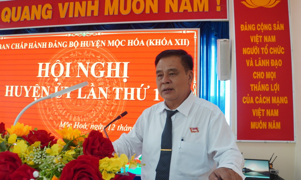 Huyện ủy Mộc Hóa tổ chức hội nghị lần thứ 17