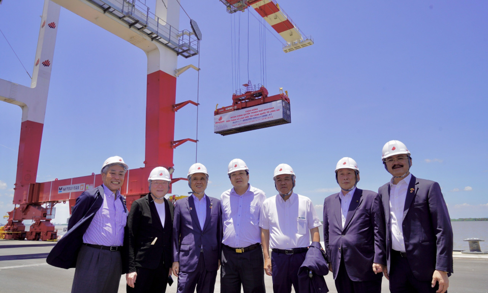 Đoàn công tác thành phố Okayama, Nhật Bản thăm và làm việc tại Cảng quốc tế Long An