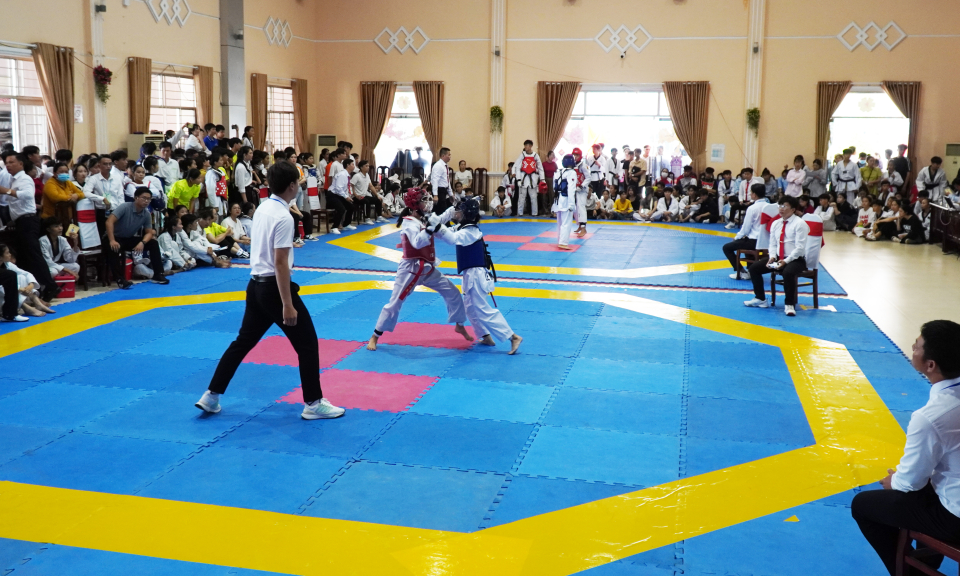 Cần Giuộc: 278 Vận động viên tham gia giải vô địch Taekwondo mở rộng 