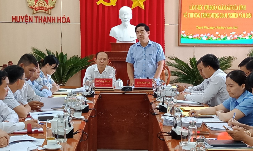 Giám sát Chương giảm nghèo tại huyện Thạnh Hóa
