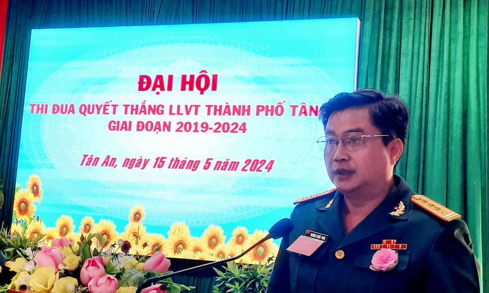 TP. Tân An: Đại hội thi đua Quyết thắng Lực lương vũ trang giai đoạn 2024 - 2029