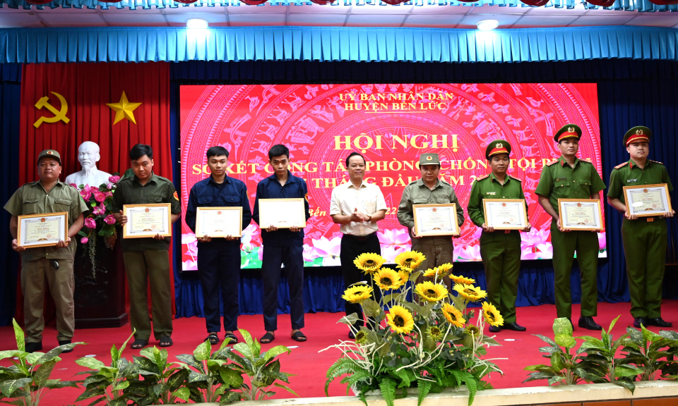 Bến Lức sơ kết công tác phòng, chống tội phạm 