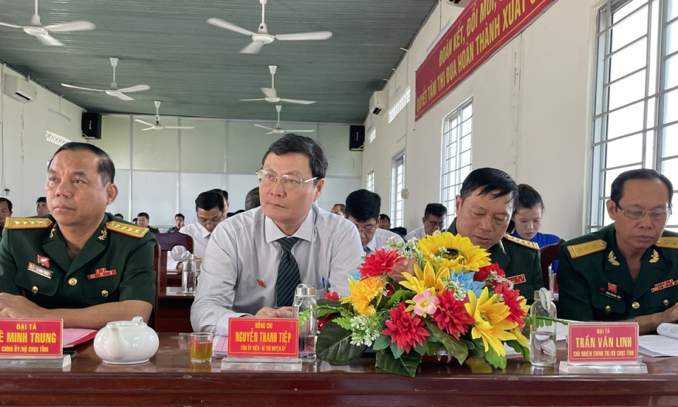 Tân Hưng tổ chức Đại hội thi đua Quyết thắng Lực lượng vũ trang 
