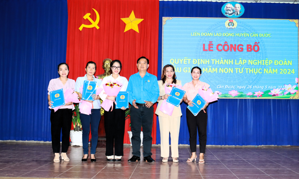 Cần Đước thành lập Nghiệp đoàn Mẫu giáo - Mầm non tư thục