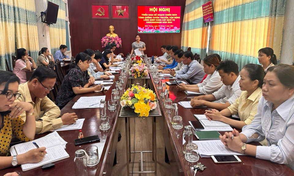 Kiến Tường sơ kết công tác Dân số và Phát triển 6 tháng đầu năm 2024.
