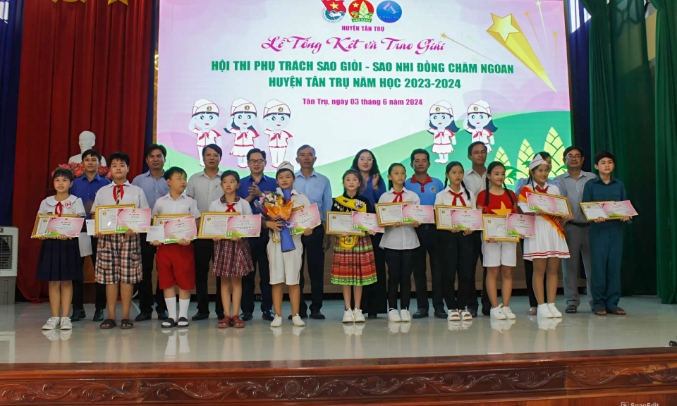 Tân Trụ sôi nổi Hội thi phụ trách sao giỏi, sao nhi đồng chăm ngoan năm học 2023 - 2024