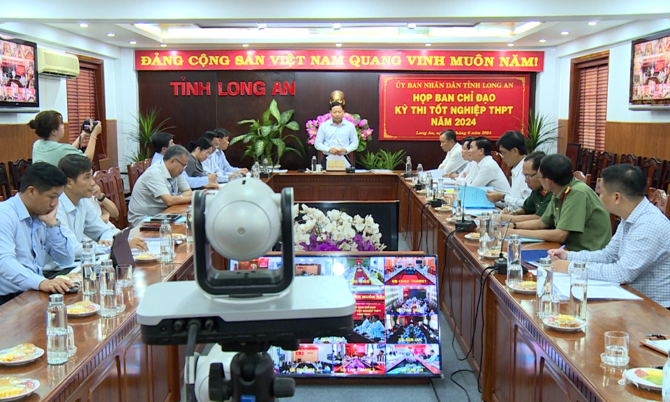 Họp Ban Chỉ đạo kỳ thi tốt nghiệp Trung học Phổ thông (THPT) 2024