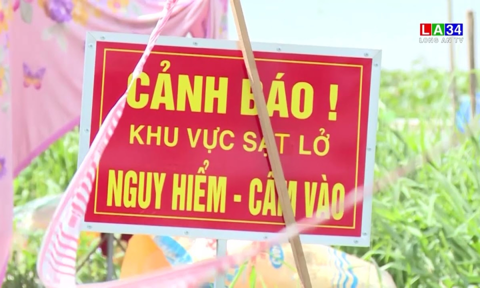 Công bố tình huống khẩn cấp sạt lở đê bao ven sông Vàm Cỏ Tây