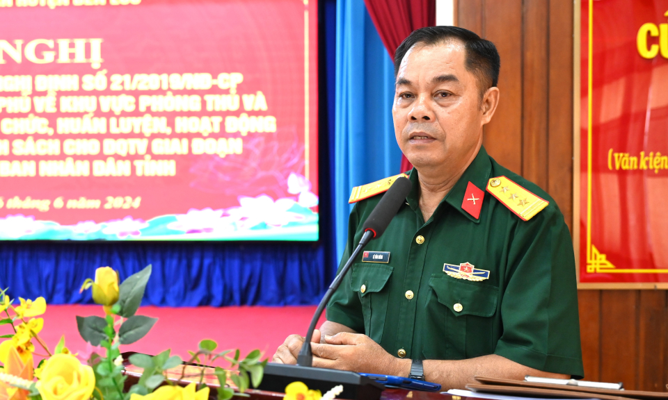 Bến Lức sơ kết 5 năm thực hiện Nghị định số 21 về khu vực phòng thủ