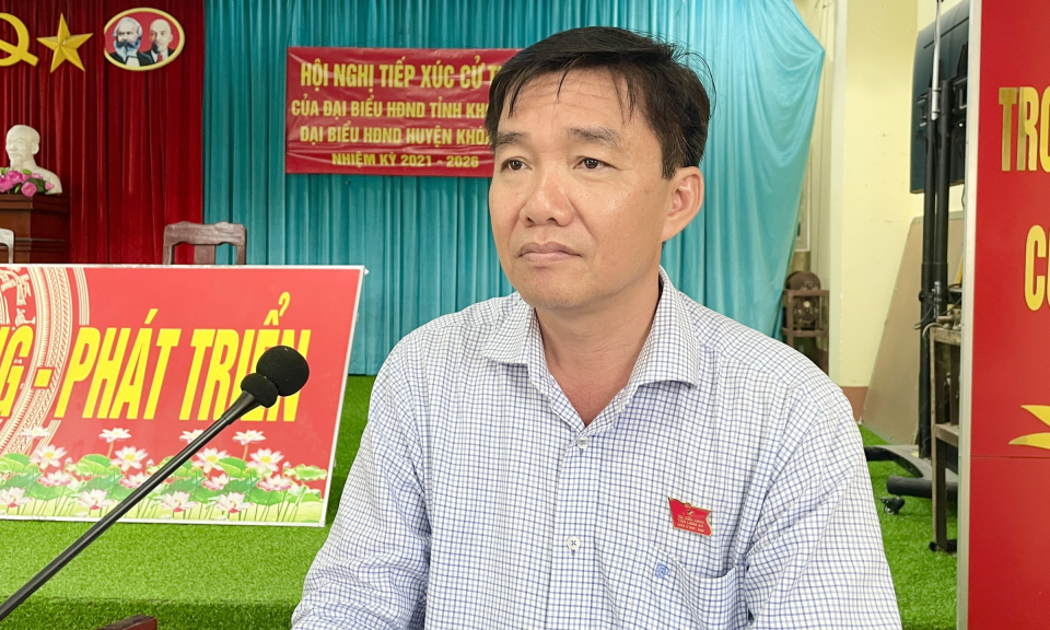 Đại biểu HĐND tỉnh, huyện tiếp xúc cử tri xã Hưng Điền và Hưng Điền B