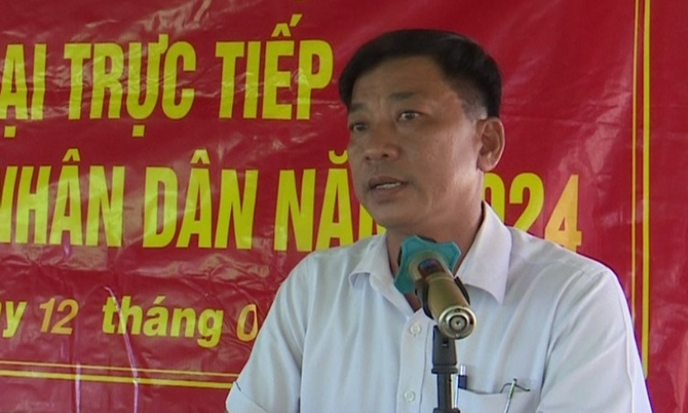 Vĩnh Hưng: Bí thư xã Tuyên Bình Tây đối thoại trực tiếp với Nhân dân