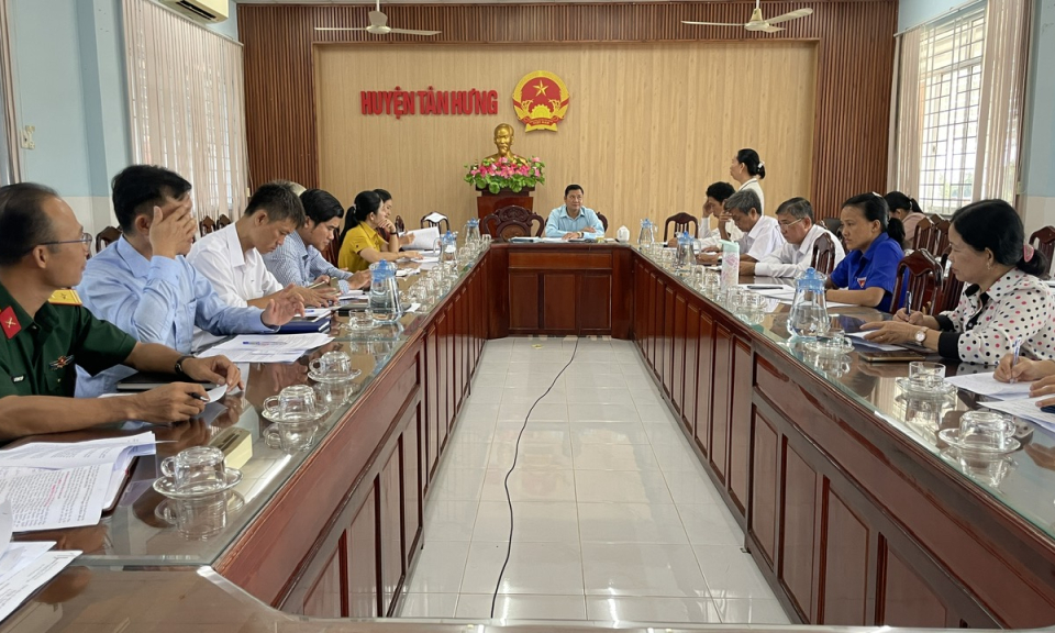 Tân Hưng triển khai phương án tổ chức Kỳ thi tốt nghiệp trung học phổ thông năm 2024