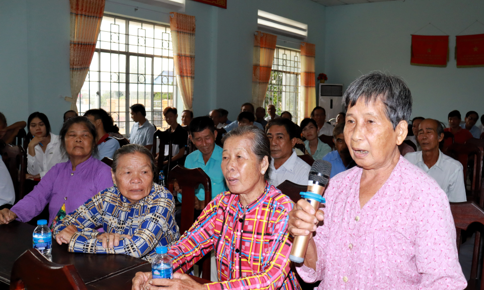 Đại biểu HĐND tỉnh tiếp xúc cử tri các xã vùng thượng Cần Đước
