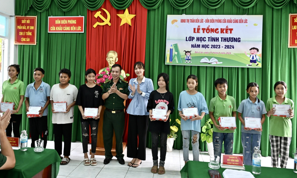 Bến Lức tổng kết lớp học tình thương năm 2023 - 2024