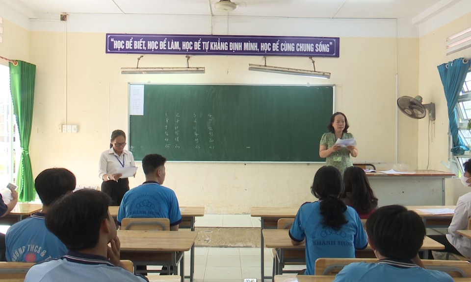 Vĩnh Hưng phổ biến quy chế thi tốt nghiệp THPT năm 2024
