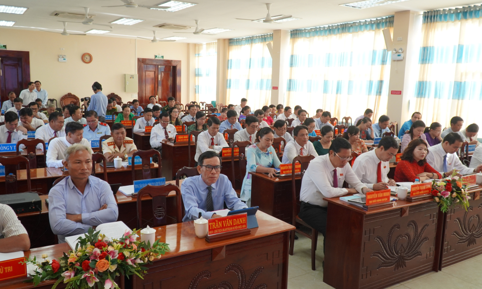 Kỳ họp thứ 9, HĐND huyện Mộc Hóa nhiệm kỳ 2021 - 2026