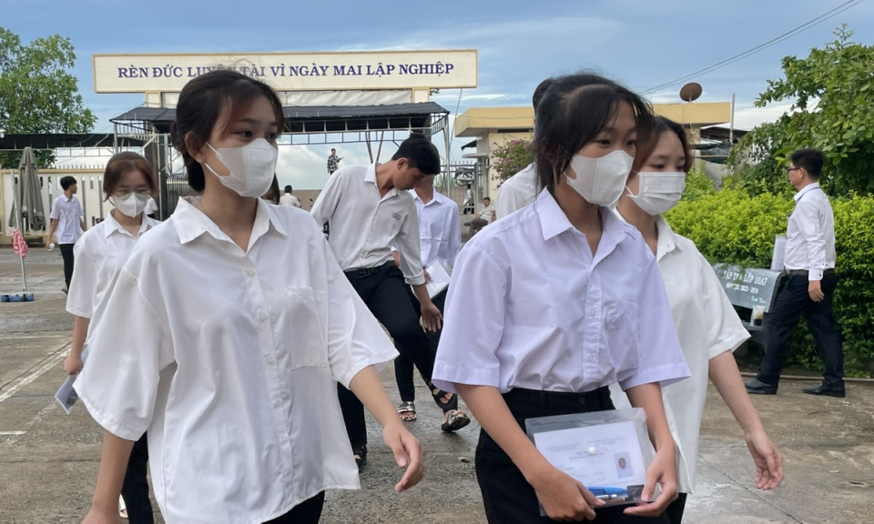 Thí sinh Tân Hưng tự tin bước vào Kỳ thi tốt nghiệp THPT năm 2024