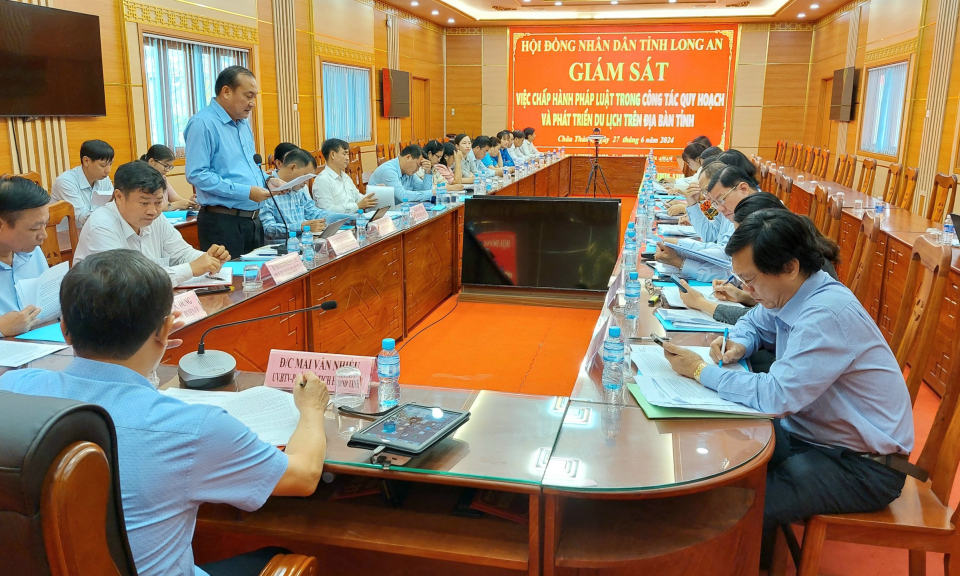 HĐND tỉnh giám sát về chấp hành pháp luật trong quy hoạch và phát triển du lịch tại huyện Châu Thành