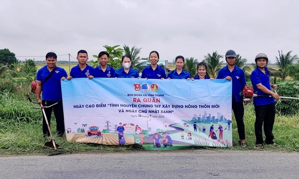 Tân Hưng đồng loạt ra quân “Ngày Chủ nhật xanh” lần 3 năm 2024