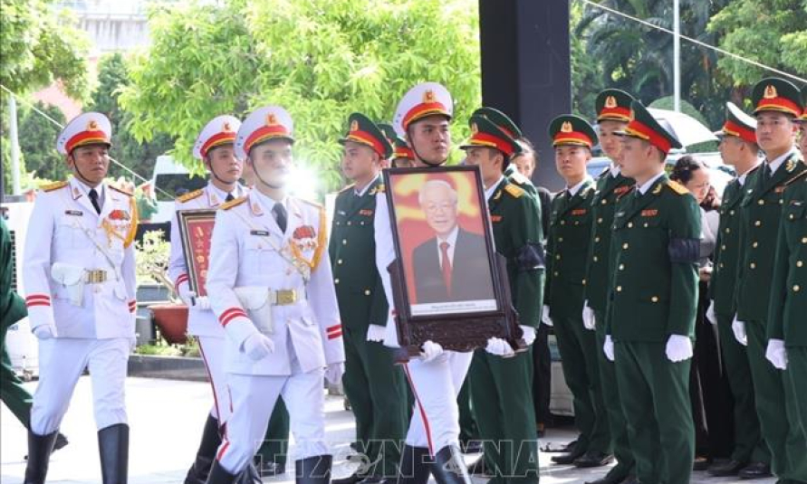 Lễ an táng Tổng Bí thư Nguyễn Phú Trọng tại Nghĩa trang Mai Dịch, thành phố Hà Nội