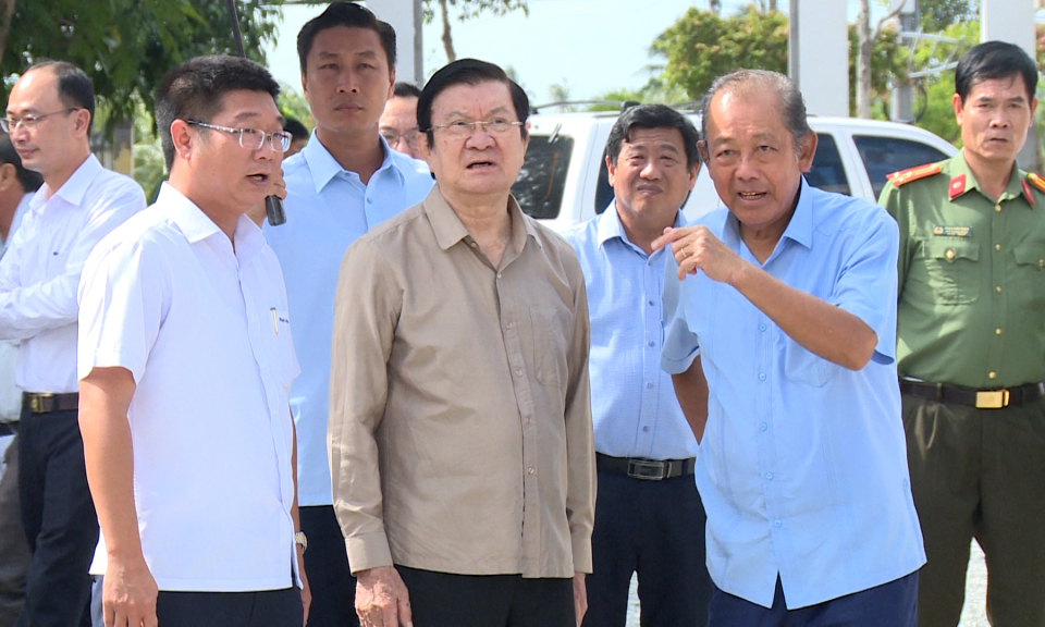 Kiểm tra tiến độ xây dựng Trường THCS - THPT Nguyễn Thị Một và Trường THCS Nguyễn Văn Bộ