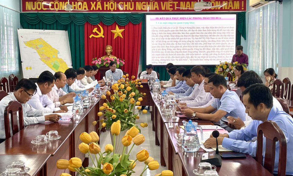 Cụm thi đua số 1 tỉnh Long An sơ kết công tác thi đua, khen thưởng 6 tháng đầu năm 2024