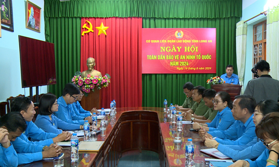 Liên đoàn Lao động tỉnh tổ chức Ngày hội Toàn dân bảo vệ ANTQ năm 2024