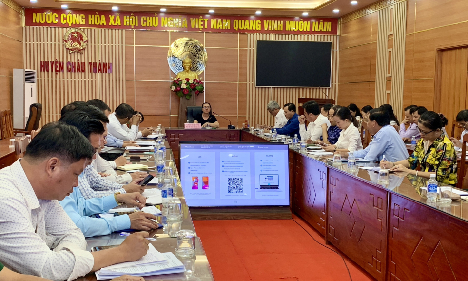 Châu Thành rà soát tiến độ thực hiện xây dựng các tiêu chí nông thôn mới