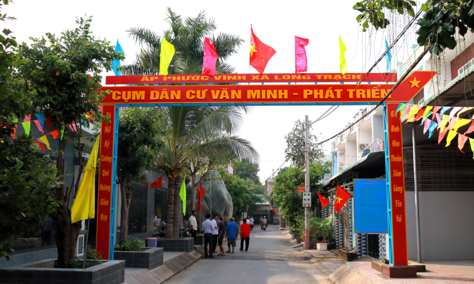 Cần Đước ra mắt mô hình “Khu dân cư văn minh - phát triển”