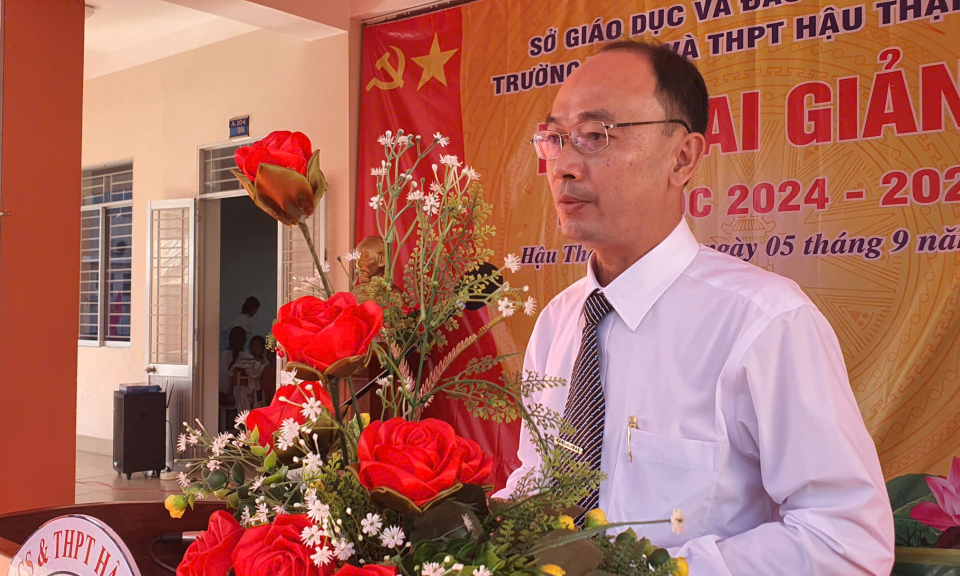 Trường THCS - THPT Hậu Thạnh Đông, huyện Tân Thạnh khai giảng năm học mới