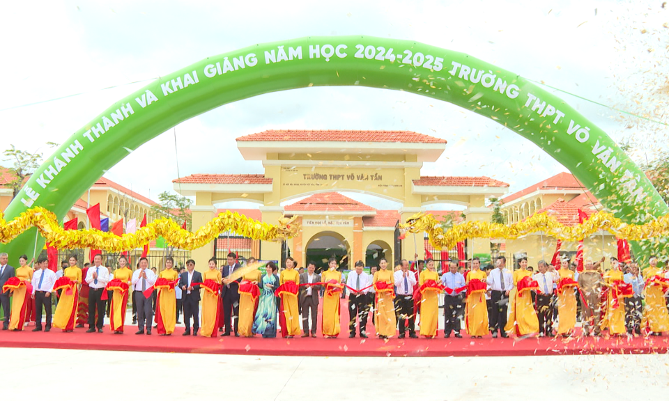 Lễ khánh thành và khai giảng năm học 2024 - 2025 Trường THPT Võ Văn Tần