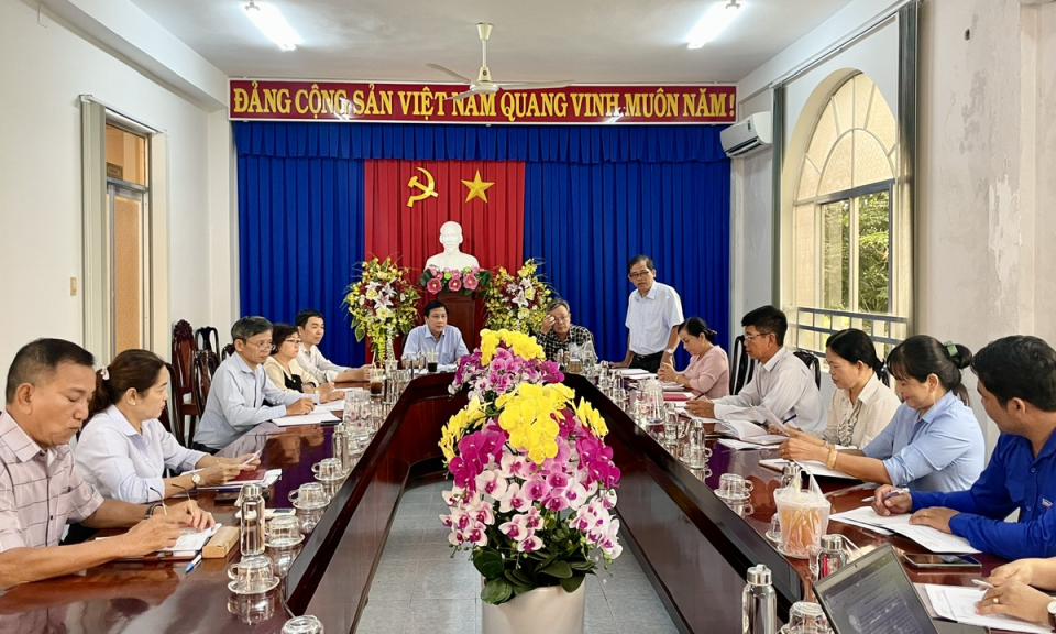 Ban Dân vận Tỉnh ủy khảo sát tình hình công tác dân vận, dân tộc, tôn giáo tại Tân Hưng