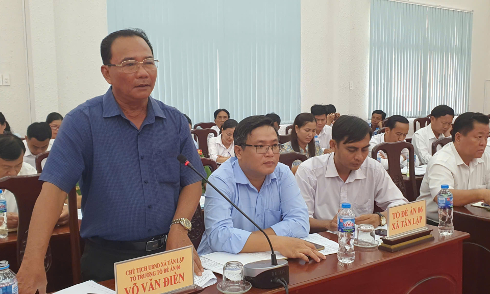 Kiểm tra Đề án 06 tại huyện Tân Thạnh