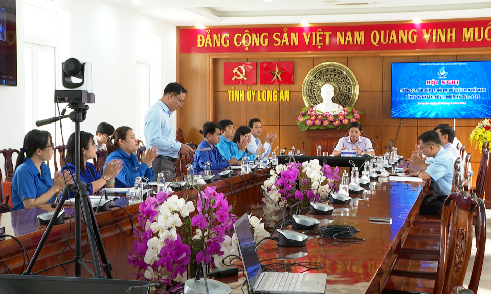 Thông qua Văn kiện Đại hội đại biểu Hội Liên hiệp Thanh niên Việt Nam tỉnh Long An, nhiệm kỳ 2024 - 2029