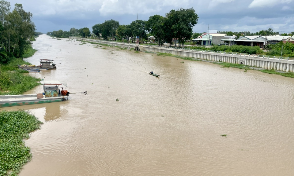 Tân Hưng đảm bảo an toàn sản xuất mùa mưa lũ