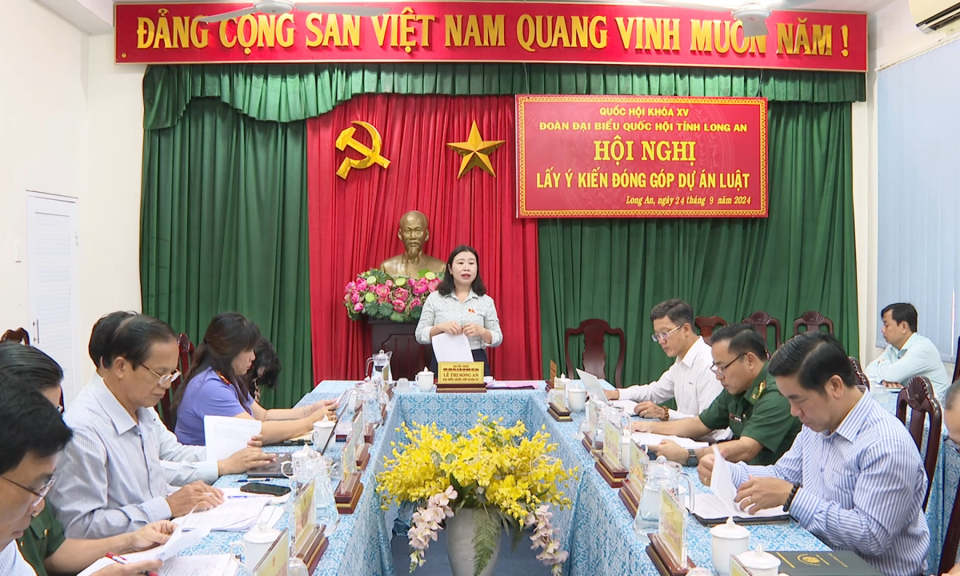 Đoàn Đại biểu Quốc hội tỉnh lấy ý kiến đóng góp các Dự án Luật